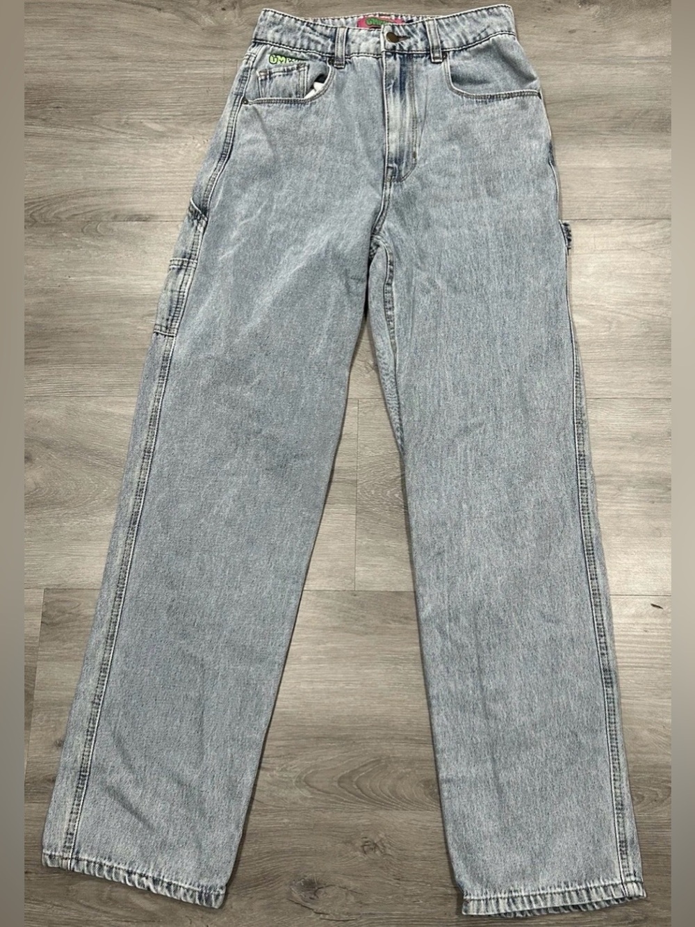 Empyre Tori Carpenter Jeans Womens 2 Light Wash Baggy High Waisted Denim Skater